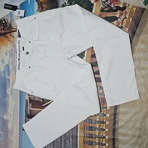 Buffalo David Bitton Ash Slim Straight‎ White Jeans 34x30 NWT